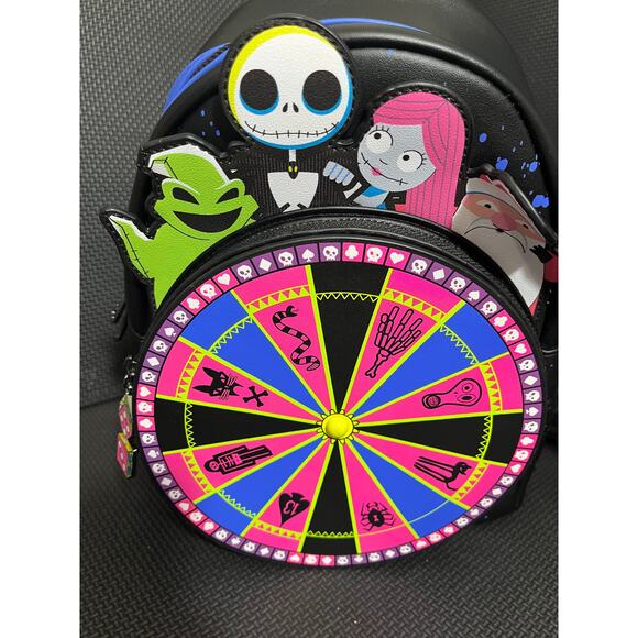 Loungefly Nightmare Before Christmas Oogie Boogie Spinner Backpack Disney - Picture 2 of 10